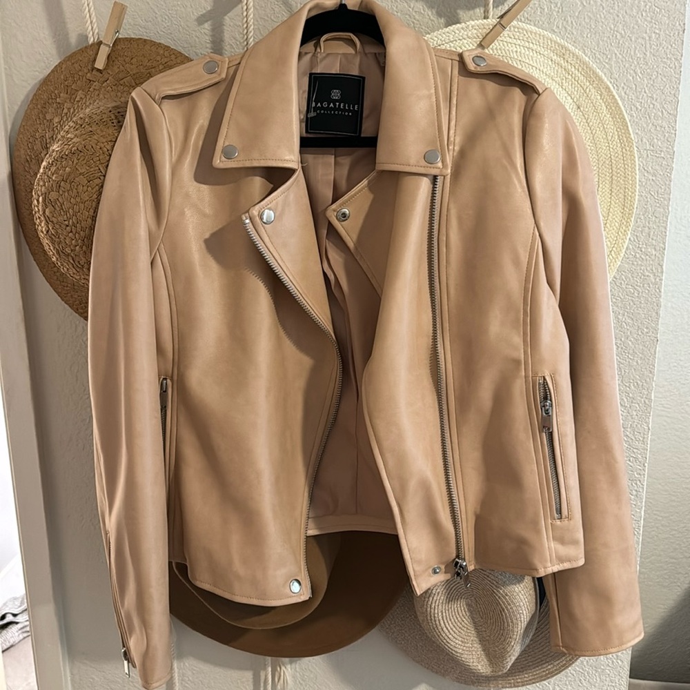 New with tags beautiful leather  jacket